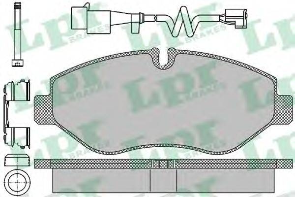 LPR 05P1297B Комплект тормозных колодок, дисковый тормоз