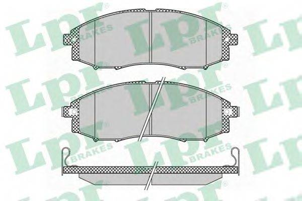 LPR 05P1343 Комплект тормозных колодок, дисковый тормоз