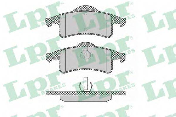LPR 05P1354 Комплект тормозных колодок, дисковый тормоз