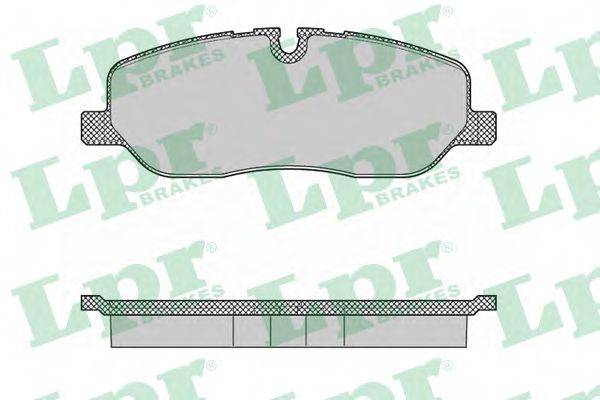 LPR 05P1360 Комплект тормозных колодок, дисковый тормоз