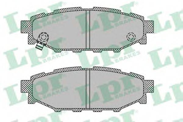 LPR 05P1408 Комплект тормозных колодок, дисковый тормоз