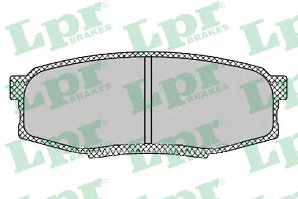 LPR 05P1419 Комплект тормозных колодок, дисковый тормоз