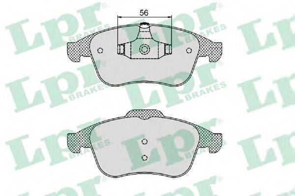 LPR 05P1466 Комплект тормозных колодок, дисковый тормоз