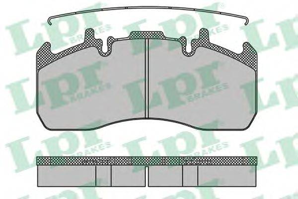 LPR 05P1492 Комплект тормозных колодок, дисковый тормоз