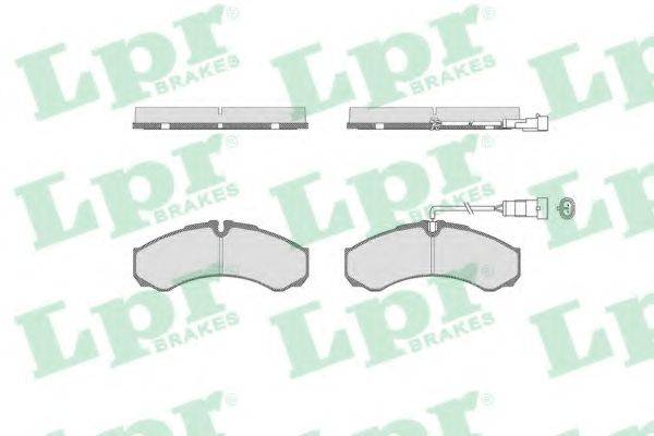 LPR 05P1515 Комплект тормозных колодок, дисковый тормоз