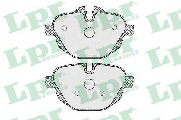 LPR 05P1618 Комплект тормозных колодок, дисковый тормоз