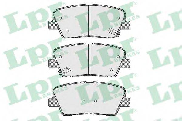 LPR 05P1625 Комплект тормозных колодок, дисковый тормоз