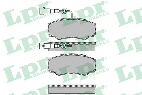 LPR 05P1662 Комплект тормозных колодок, дисковый тормоз