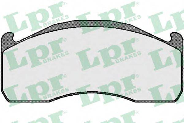 LPR 05P1685 Комплект тормозных колодок, дисковый тормоз