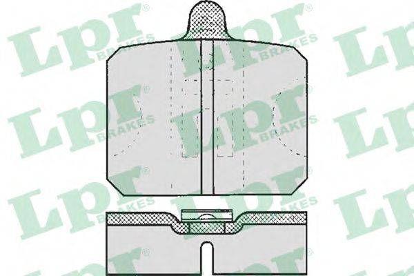 LPR 05P170 Комплект тормозных колодок, дисковый тормоз