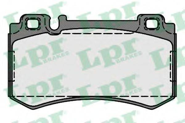 LPR 05P1720 Комплект тормозных колодок, дисковый тормоз