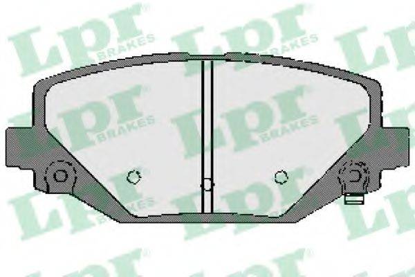 LPR 05P1747 Комплект тормозных колодок, дисковый тормоз