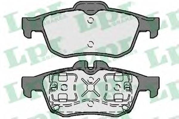 LPR 05P1761 Комплект тормозных колодок, дисковый тормоз