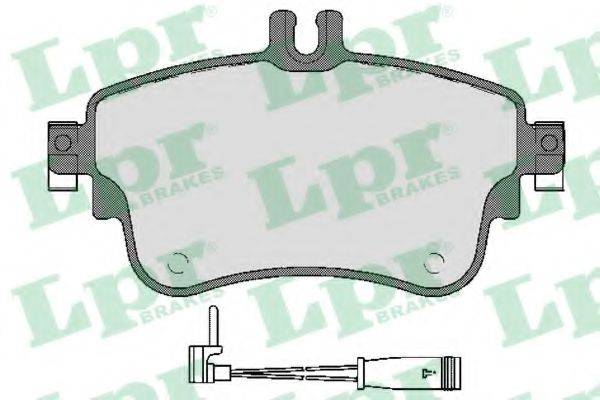 LPR 05P1780A Комплект тормозных колодок, дисковый тормоз