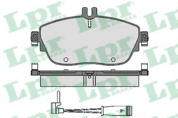 LPR 05P1781A Комплект тормозных колодок, дисковый тормоз