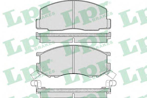 LPR 05P270 Комплект тормозных колодок, дисковый тормоз
