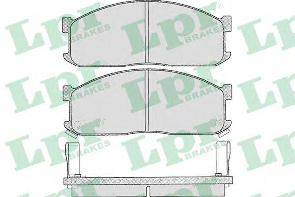 LPR 05P335 Комплект тормозных колодок, дисковый тормоз
