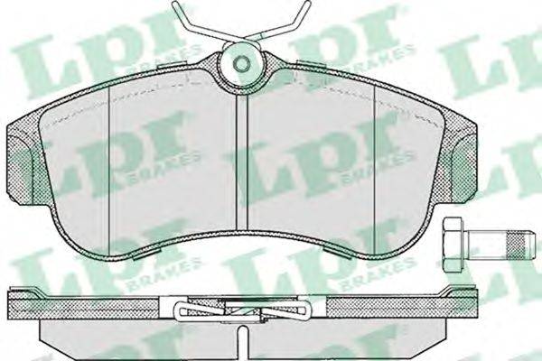 LPR 05P355 Комплект тормозных колодок, дисковый тормоз