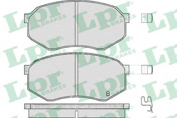 LPR 05P374 Комплект тормозных колодок, дисковый тормоз