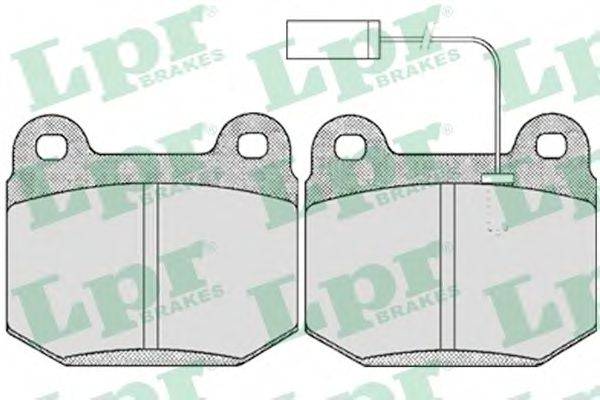LPR 05P434 Комплект тормозных колодок, дисковый тормоз