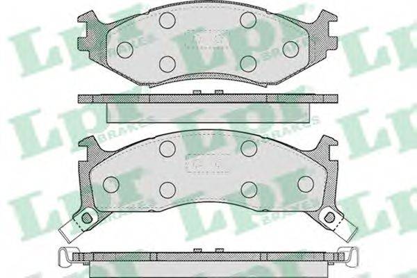 LPR 05P455 Комплект тормозных колодок, дисковый тормоз