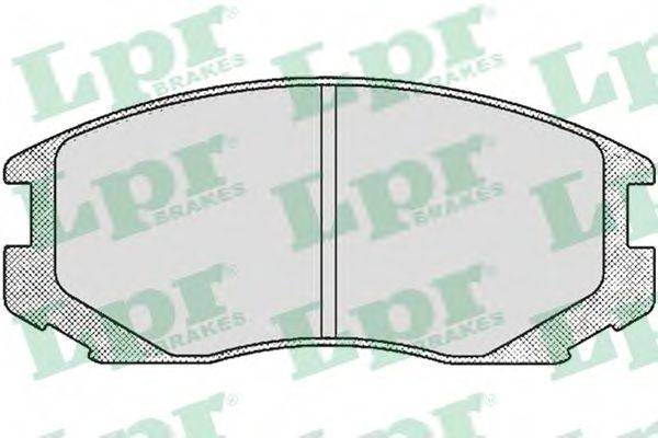 LPR 05P502 Комплект тормозных колодок, дисковый тормоз