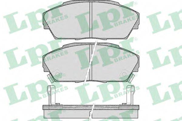 LPR 05P555 Комплект тормозных колодок, дисковый тормоз