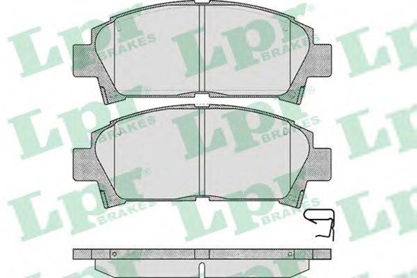 LPR 05P573 Комплект тормозных колодок, дисковый тормоз