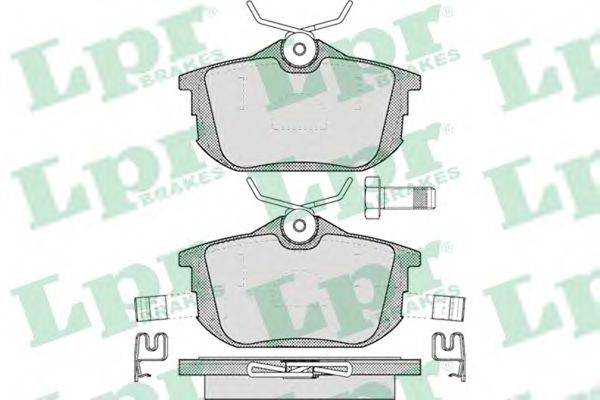 LPR 05P621 Комплект тормозных колодок, дисковый тормоз