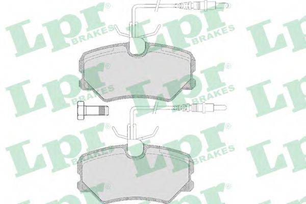 LPR 05P636 Комплект тормозных колодок, дисковый тормоз