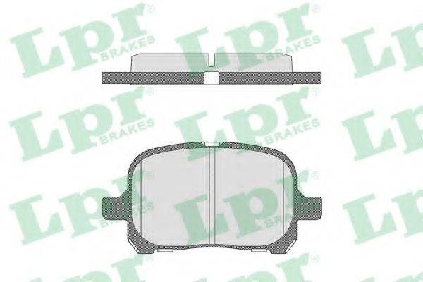 LPR 05P712 Комплект тормозных колодок, дисковый тормоз