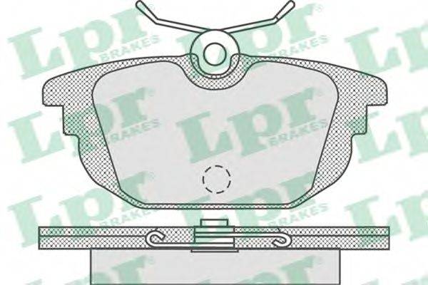 LPR 05P736 Комплект тормозных колодок, дисковый тормоз