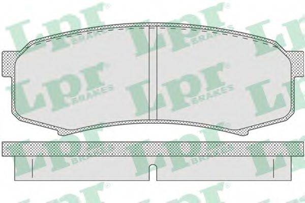 LPR 05P749 Комплект тормозных колодок, дисковый тормоз