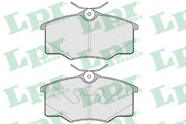 LPR 05P762 Комплект тормозных колодок, дисковый тормоз