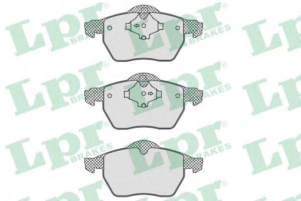 LPR 05P772 Комплект тормозных колодок, дисковый тормоз