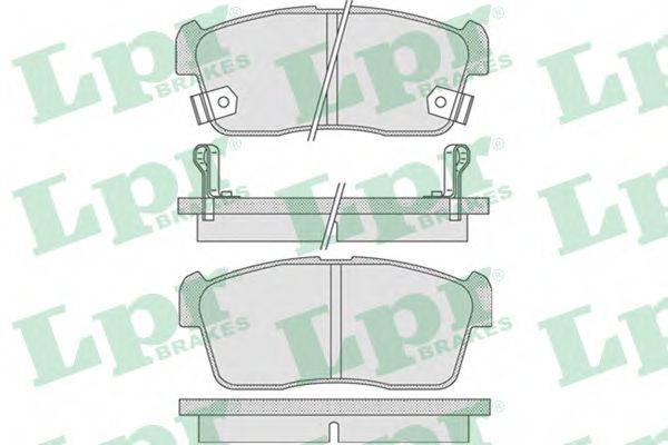 LPR 05P796 Комплект тормозных колодок, дисковый тормоз