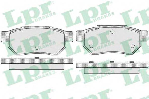 LPR 05P928 Комплект тормозных колодок, дисковый тормоз