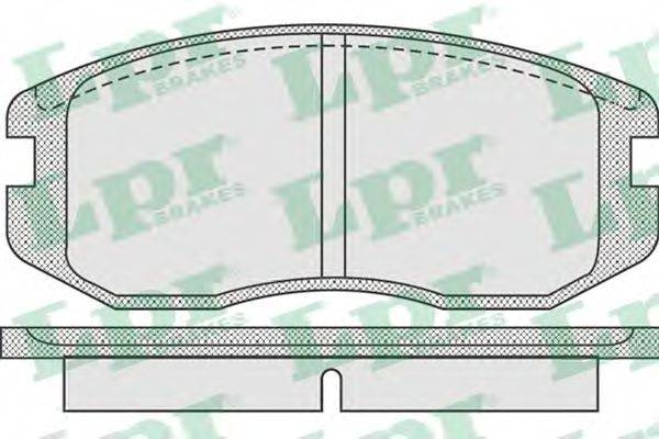 LPR 05P932 Комплект тормозных колодок, дисковый тормоз