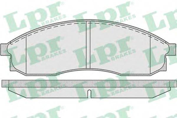 LPR 05P942 Комплект тормозных колодок, дисковый тормоз