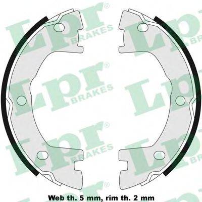LPR 07800 Комплект тормозных колодок, стояночная тормозная система