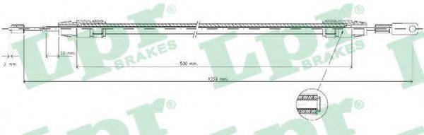 LPR C0012B Трос, стояночная тормозная система
