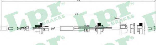 LPR C0058C Трос, управление сцеплением