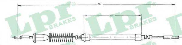 LPR C0218B Трос, стояночная тормозная система