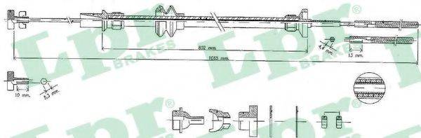 LPR C0452C Трос, управление сцеплением