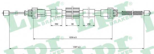 LPR C0468B Трос, стояночная тормозная система