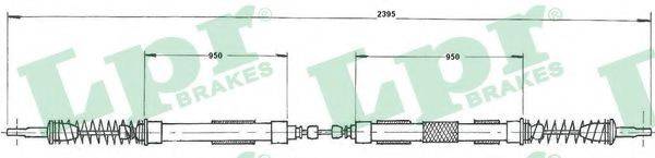 LPR C0603B Трос, стояночная тормозная система