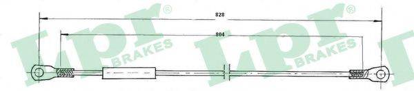 LPR C0908B Трос, стояночная тормозная система
