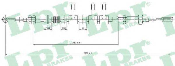 LPR C0984B Трос, стояночная тормозная система
