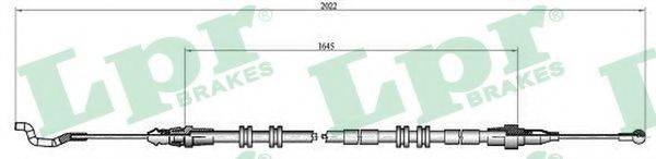 LPR C1038B Трос, стояночная тормозная система