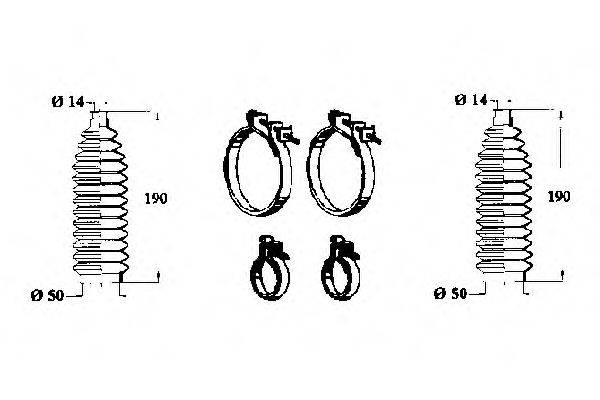 OCAP 0902881 Комплект пылника, рулевое управление